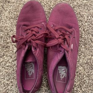 Maroon red Vans